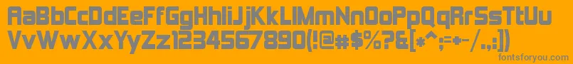 Шрифт KimberleyAlternate – серые шрифты на оранжевом фоне