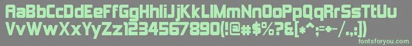 KimberleyAlternate Font – Green Fonts on Gray Background