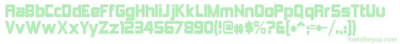 Шрифт KimberleyAlternate – зелёные шрифты