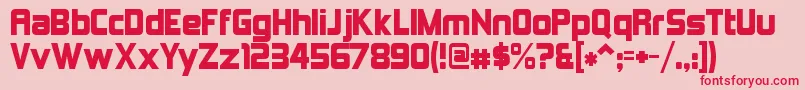 KimberleyAlternate Font – Red Fonts on Pink Background