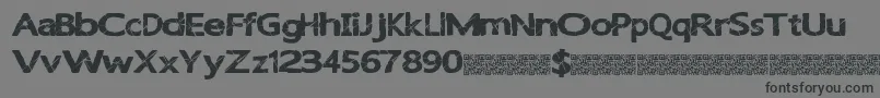 Шрифт Lightbreak – чёрные шрифты на сером фоне