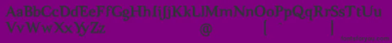 BrigMaven-fontti – mustat fontit violetilla taustalla