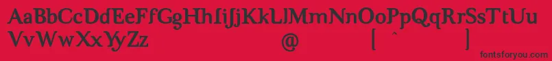 BrigMaven Font – Black Fonts on Red Background