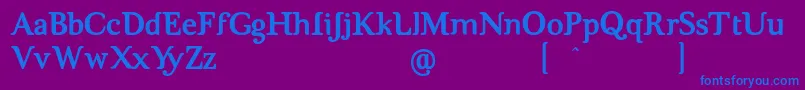 BrigMaven Font – Blue Fonts on Purple Background