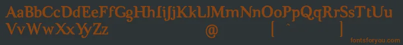 BrigMaven Font – Brown Fonts on Black Background