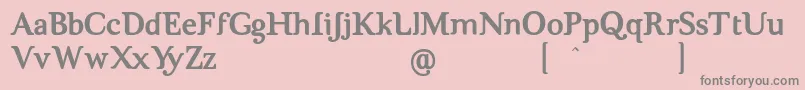 BrigMaven Font – Gray Fonts on Pink Background