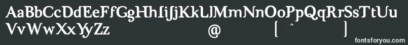 Шрифт BrigMaven – белые шрифты на чёрном фоне
