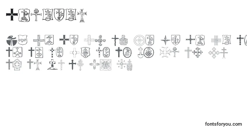 Шрифт Chriciv – алфавит, цифры, специальные символы