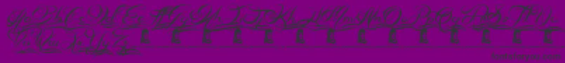 AlwaysBesideYou Font – Black Fonts on Purple Background