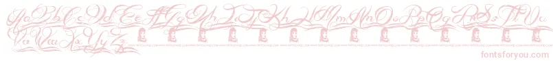 Fonte AlwaysBesideYou – fontes cor-de-rosa