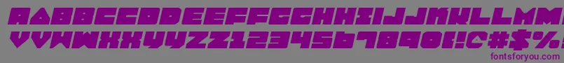 Шрифт LoboTommyExpitalic – фиолетовые шрифты на сером фоне