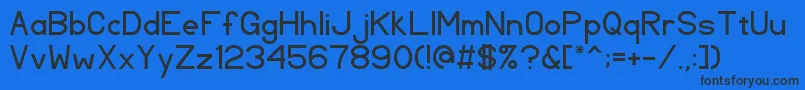 TlSansSerif Font – Black Fonts on Blue Background