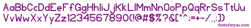TlSansSerif Font – Purple Fonts on White Background