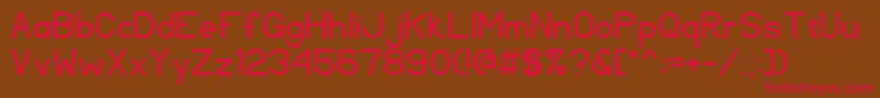 TlSansSerif Font – Red Fonts on Brown Background