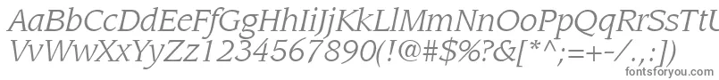AdvisorSsiItalic-Schriftart – Graue Schriften