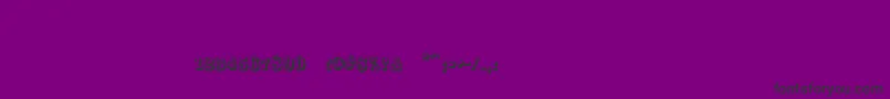 Silverlandshadowc-Schriftart – Schwarze Schriften auf violettem Hintergrund