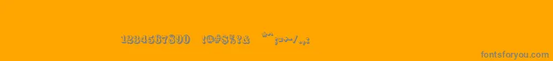 Silverlandshadowc Font – Gray Fonts on Orange Background
