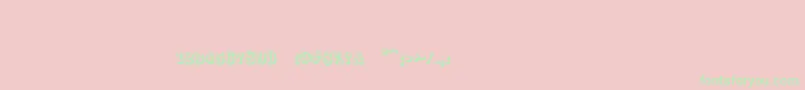 Silverlandshadowc Font – Green Fonts on Pink Background