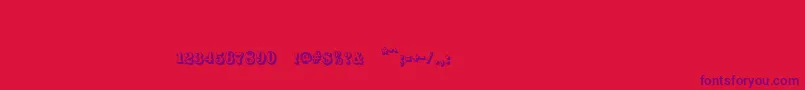 Silverlandshadowc Font – Purple Fonts on Red Background