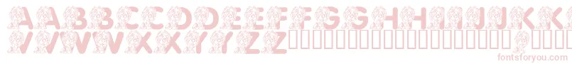 LmsCuteCub Font – Pink Fonts on White Background