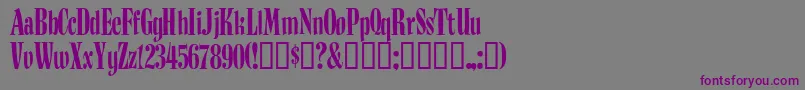 Budnm-Schriftart – Violette Schriften auf grauem Hintergrund