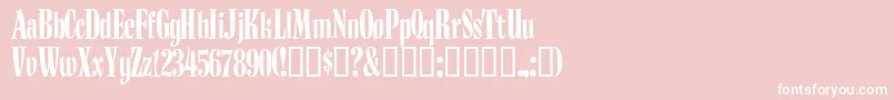 Budnm Font – White Fonts on Pink Background