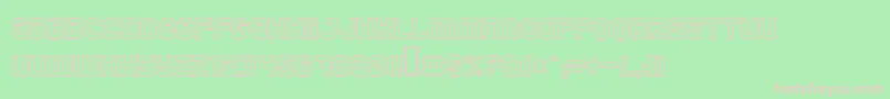 Jumboo Font – Pink Fonts on Green Background