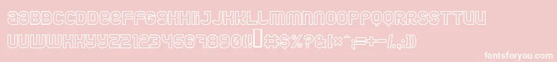 Jumboo Font – White Fonts on Pink Background