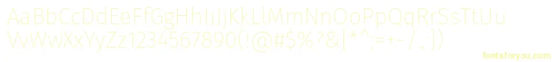 FirasansThin Font – Yellow Fonts