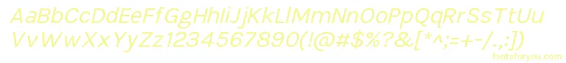 TikusputihItalic Font – Yellow Fonts