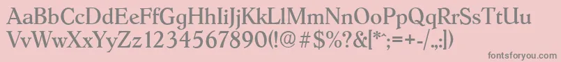 Шрифт HobokenserialRegular – серые шрифты на розовом фоне
