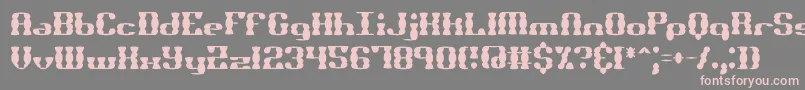 BrassKnuckleSsBrk Font – Pink Fonts on Gray Background
