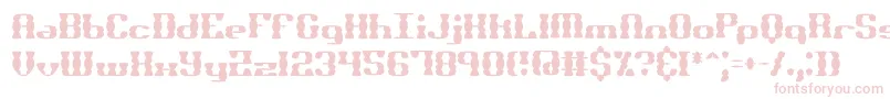 BrassKnuckleSsBrk Font – Pink Fonts on White Background