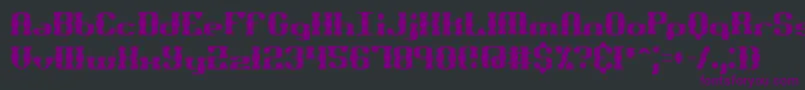 BrassKnuckleSsBrk Font – Purple Fonts on Black Background