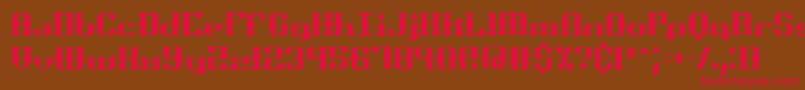 BrassKnuckleSsBrk Font – Red Fonts on Brown Background
