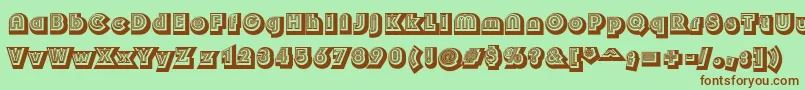 Soulmama Font – Brown Fonts on Green Background