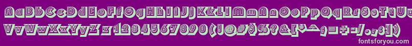 Soulmama Font – Green Fonts on Purple Background