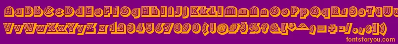 Soulmama Font – Orange Fonts on Purple Background