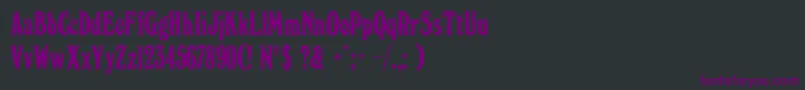 Шрифт WindsorelongatedDg – фиолетовые шрифты на чёрном фоне
