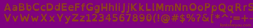 OpendyslexicBold Font – Brown Fonts on Purple Background