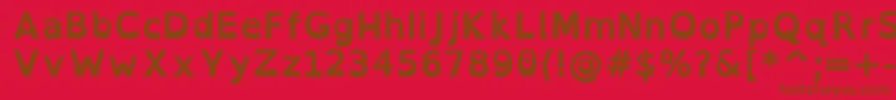 OpendyslexicBold Font – Brown Fonts on Red Background