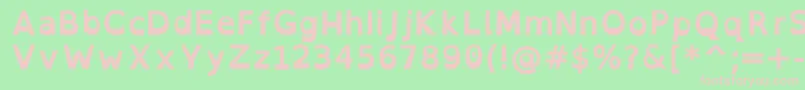 OpendyslexicBold Font – Pink Fonts on Green Background