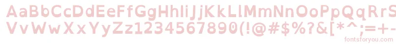 OpendyslexicBold Font – Pink Fonts on White Background