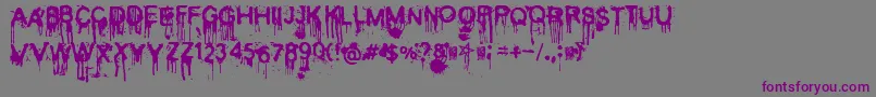 Шрифт Cold – фиолетовые шрифты на сером фоне