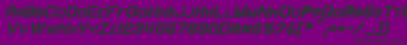 IoriBoldItalic Font – Black Fonts on Purple Background