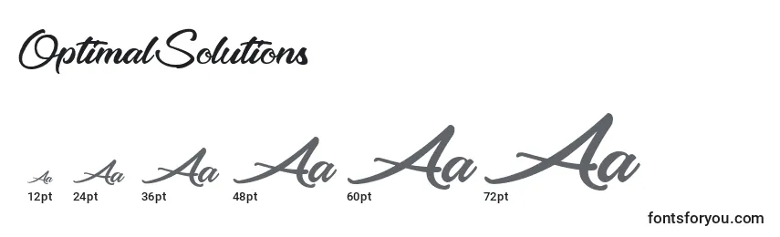 OptimalSolutions Font Sizes