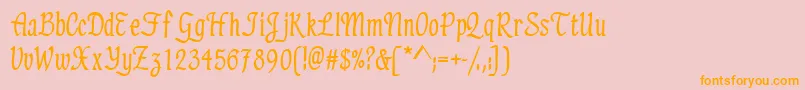 More about ElicitsskBold Font ElicitsskBold Font – Orange Fonts on Pink Background
