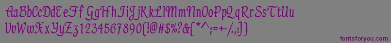 ElicitsskBold-Schriftart – Violette Schriften auf grauem Hintergrund