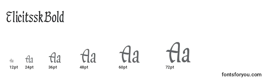 ElicitsskBold Font Sizes
