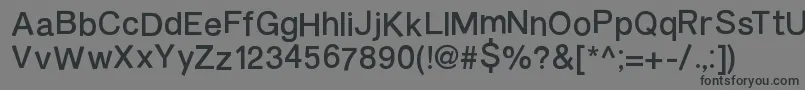 BurveticaNc Font – Black Fonts on Gray Background